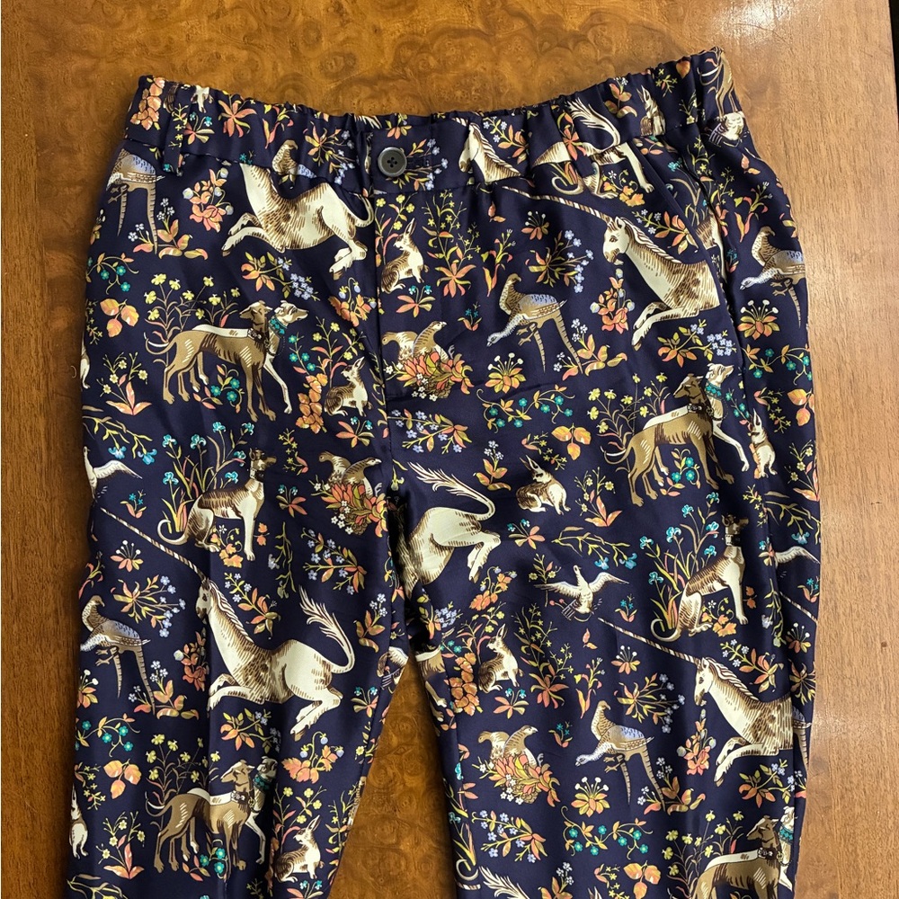 J Crew Drake’s London Silk Unicorn Pants - Picture 3 of 4